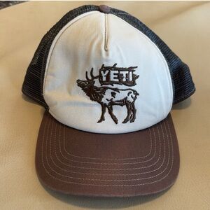 Yeti Brown and Cream Trucker Hat